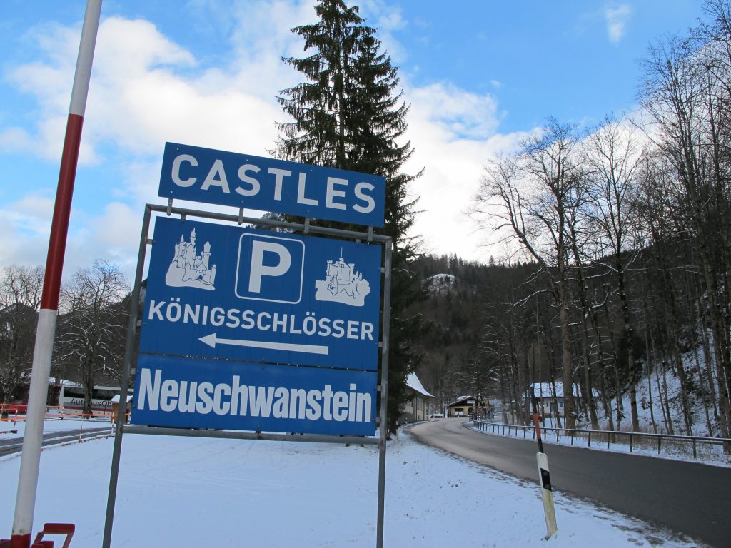 Parking at Neuschwanstein.