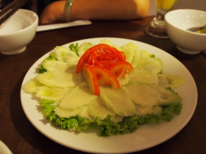 Vietnamese cucumber salad.