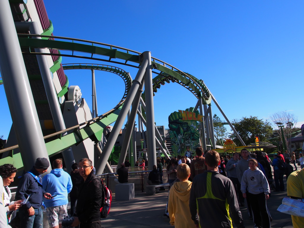 Hulk roller coaster.