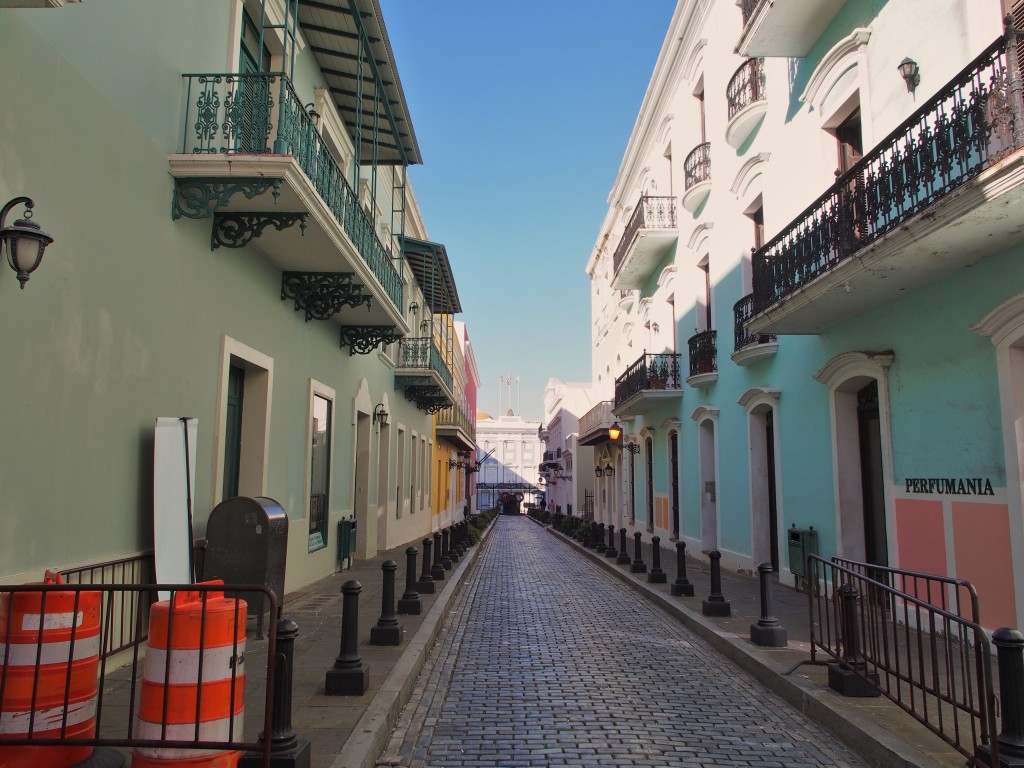 Rows of colourful buildings