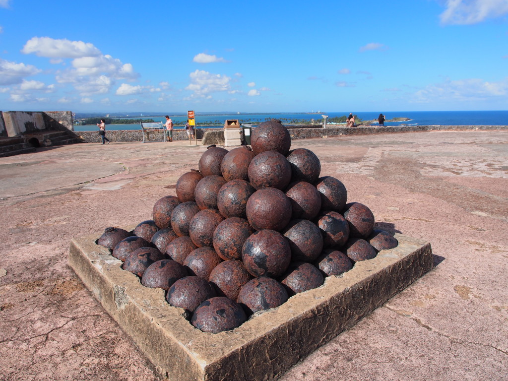 Cannonballs of steel.