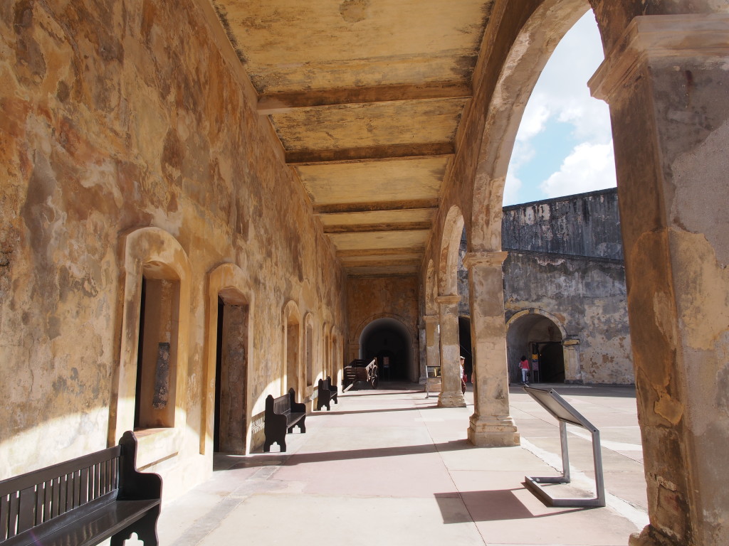 Large rooms called casemates.