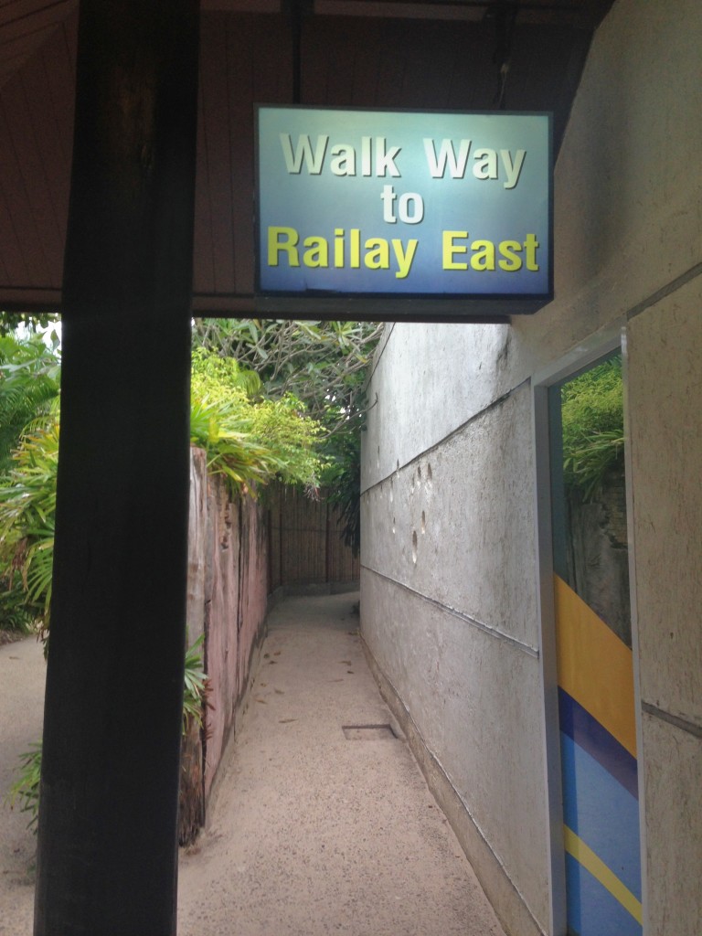 Walkway to Railey East thru Railey beach resort