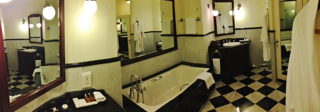 Bathroom that requires a panorama.