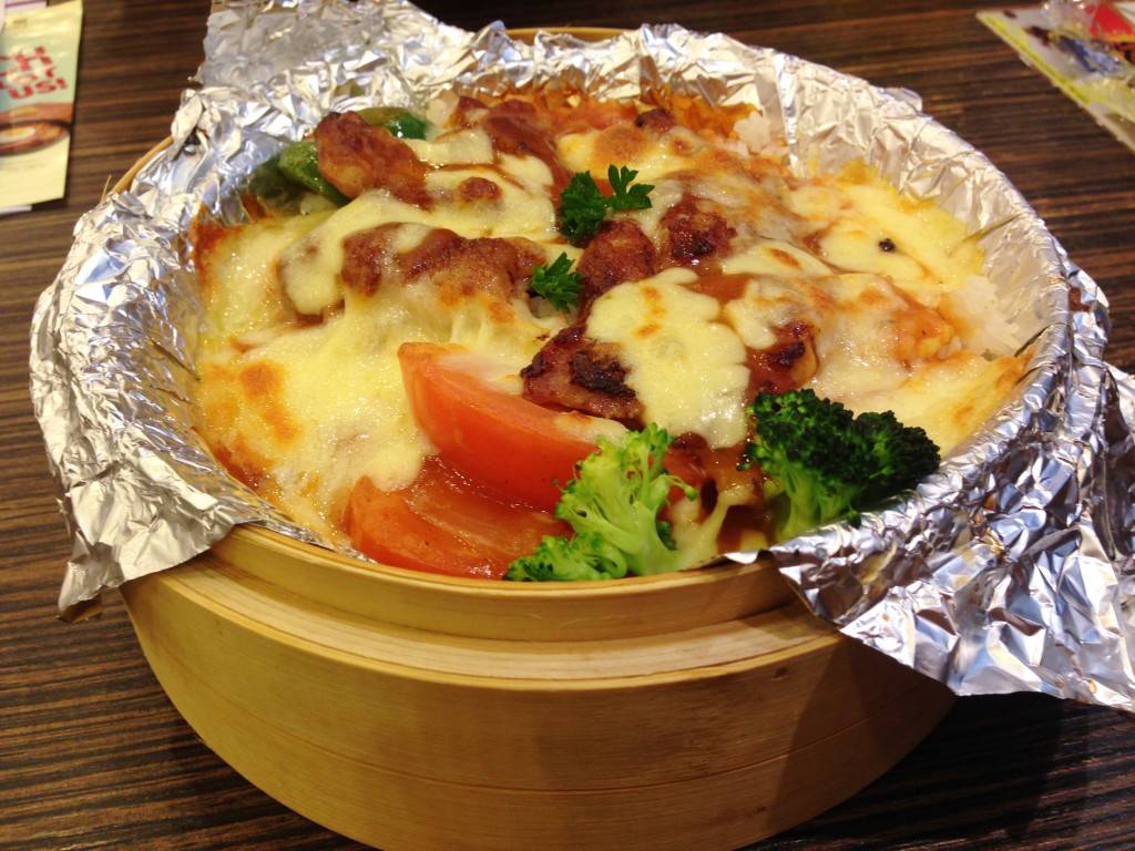 HK cheese baked rice