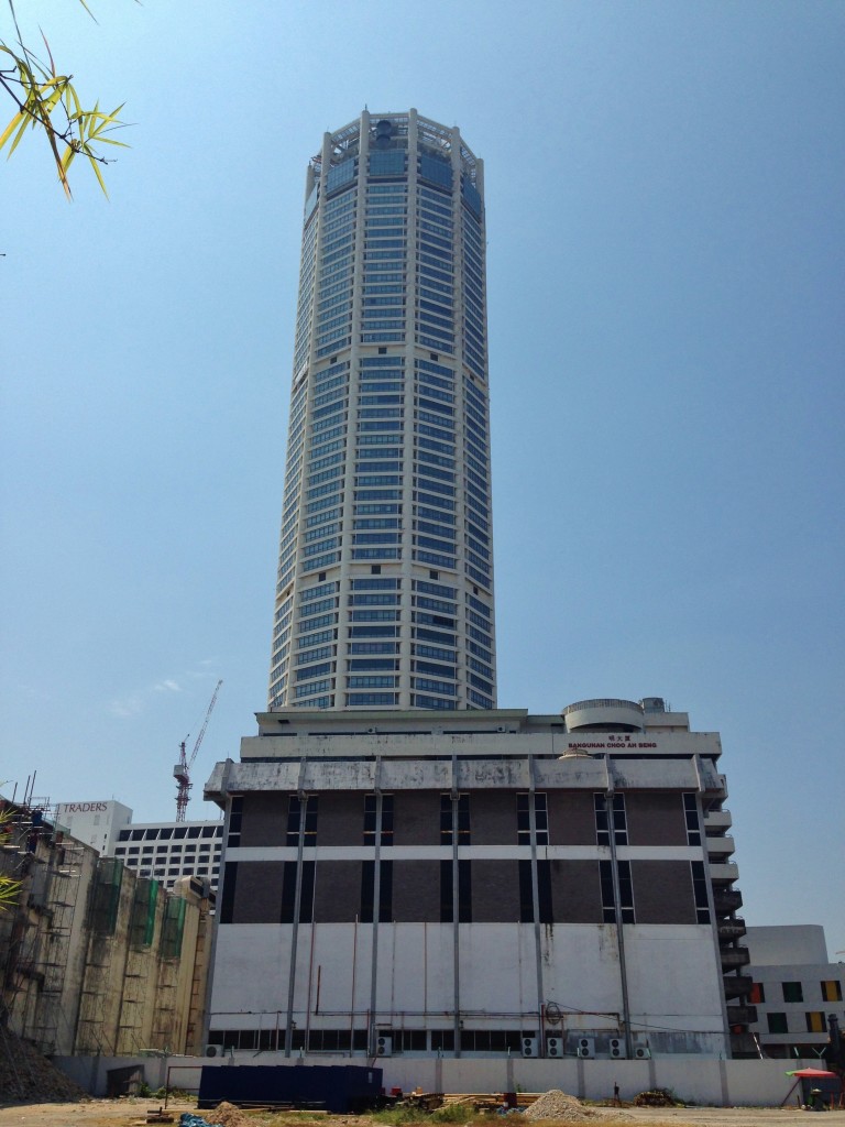 Tallest building in Penang, Komtar.