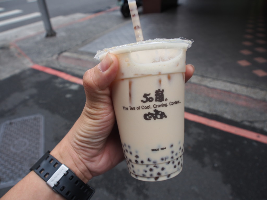 50 Lan milk tea from the place of origin. Nice, though ordering it tested my Mandarin.