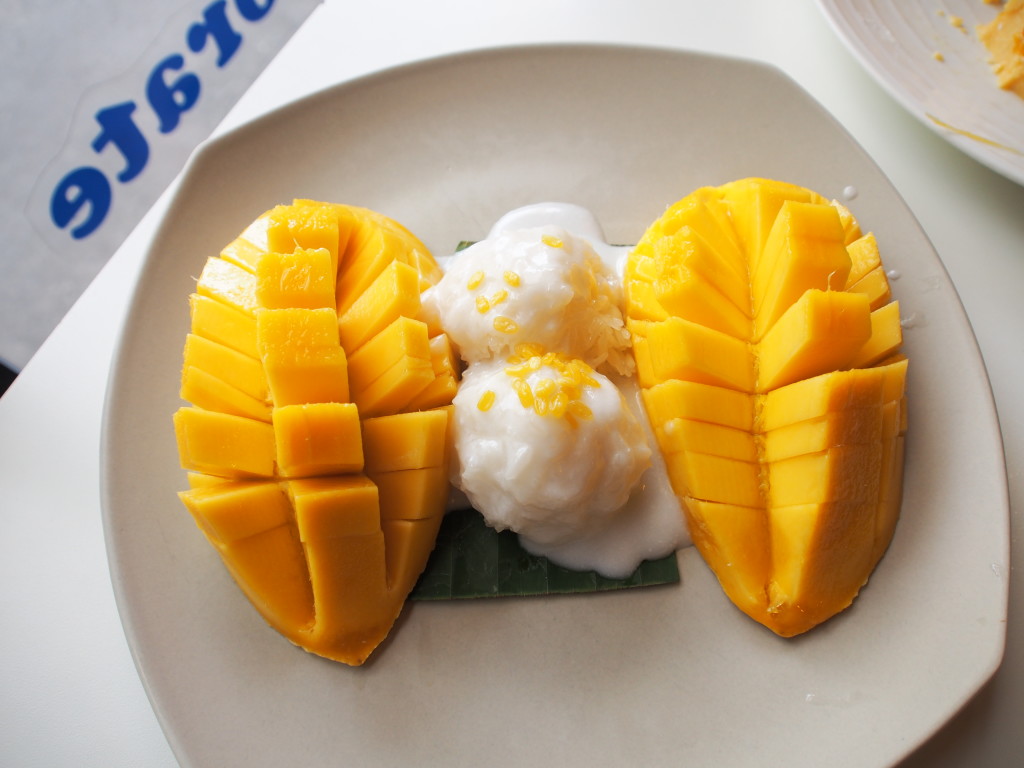 Mango sticky rice.