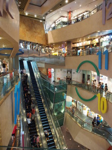 Langham place shopping mall.