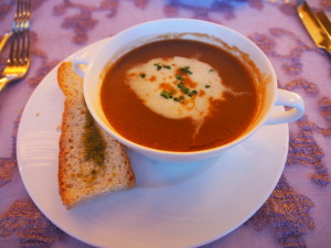 Lobster bisque.