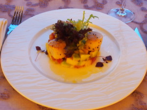 Scallop appetizer.