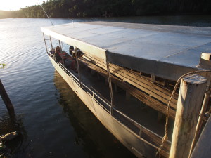 Boat to transfer to Likuri island.