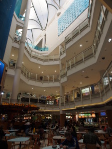 Inside Myer shopping mall.