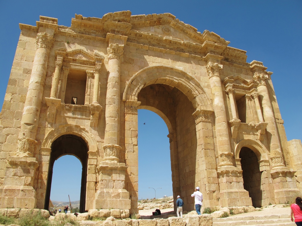 Massive gate at entrance.