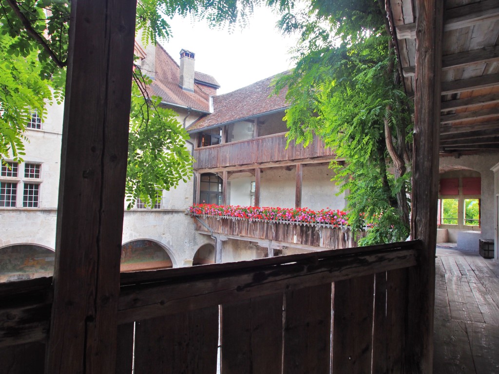 Corridors of the chateau.