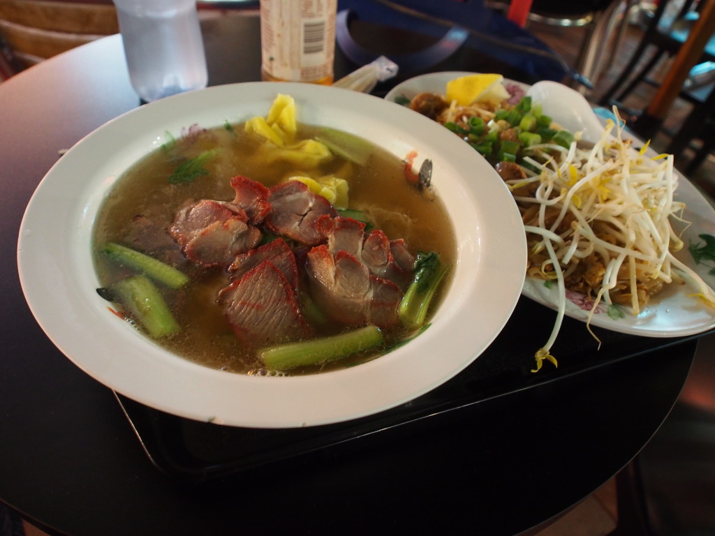 Wanton Mee and Phad Thai.