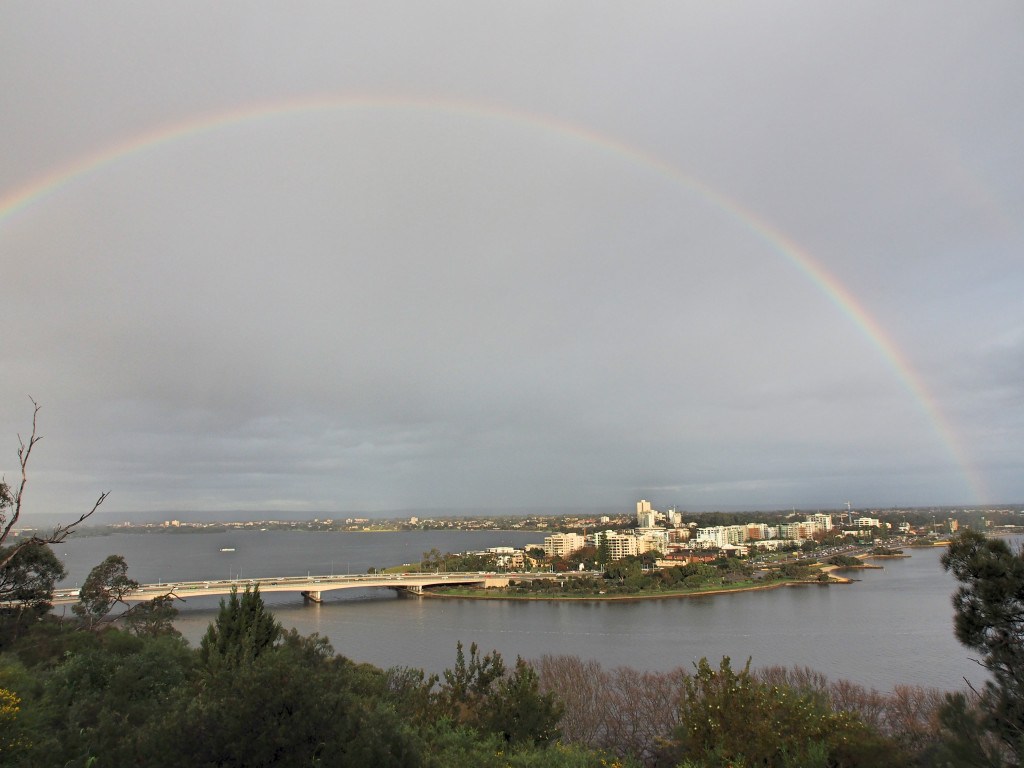 Rainbow after the rain.