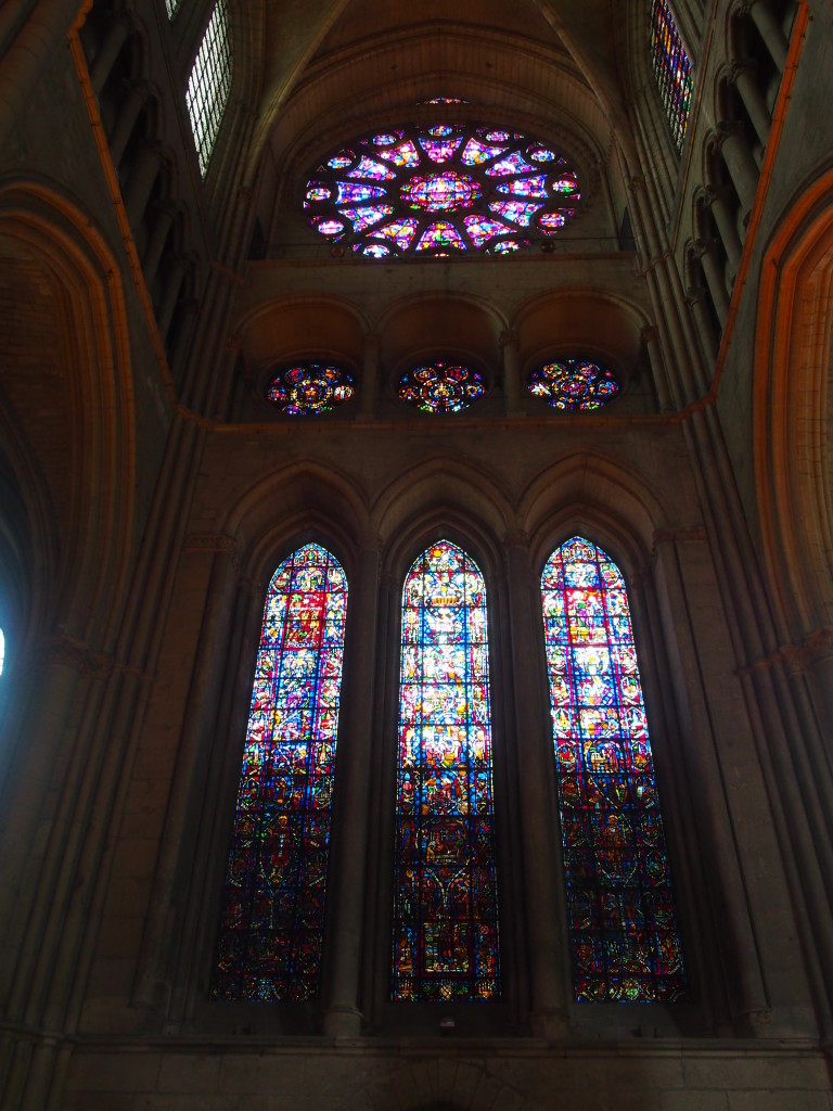 Beautiful stained glass within the cathedral.