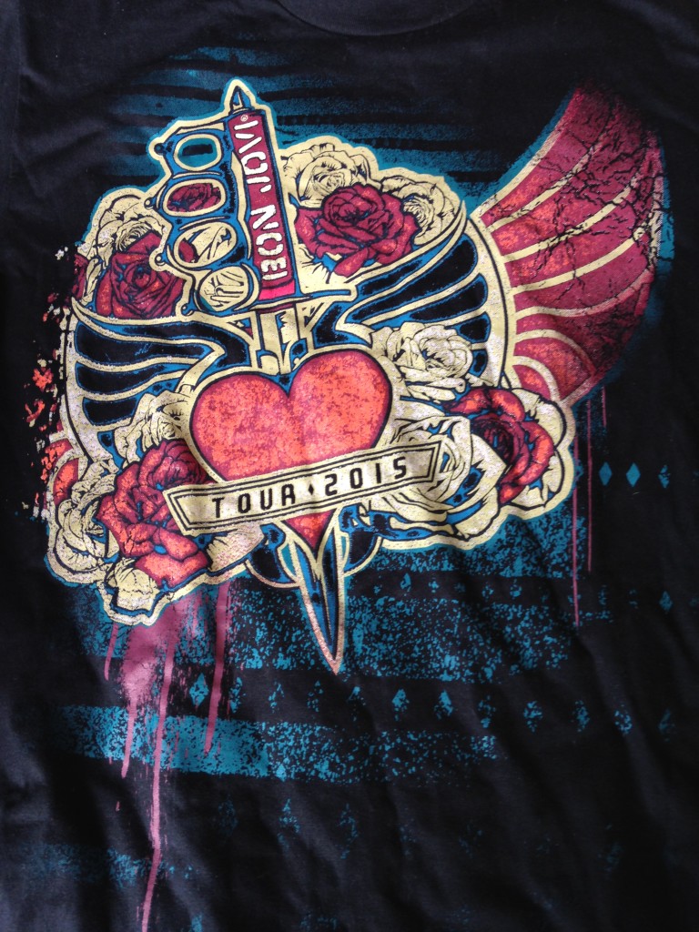 The tee from the tour.