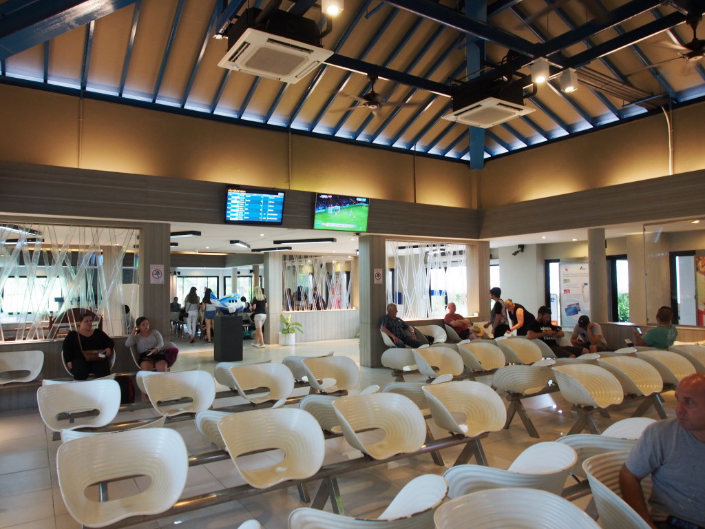 Waiting area at the gate.