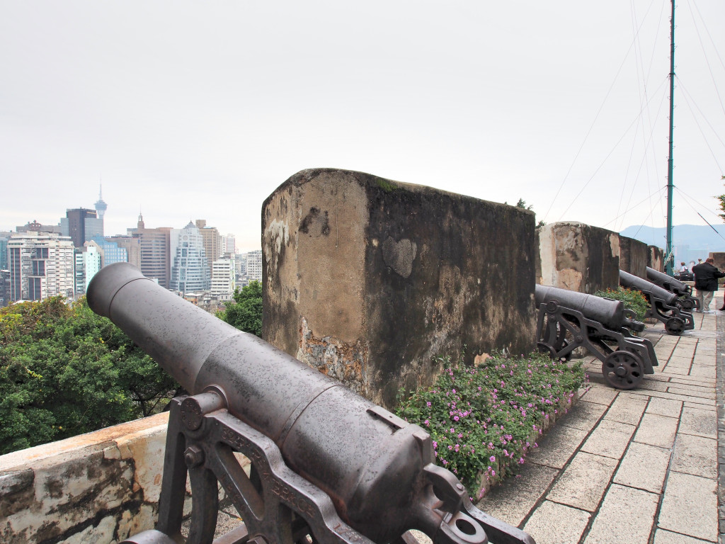 Cannons on Mount Fortress.