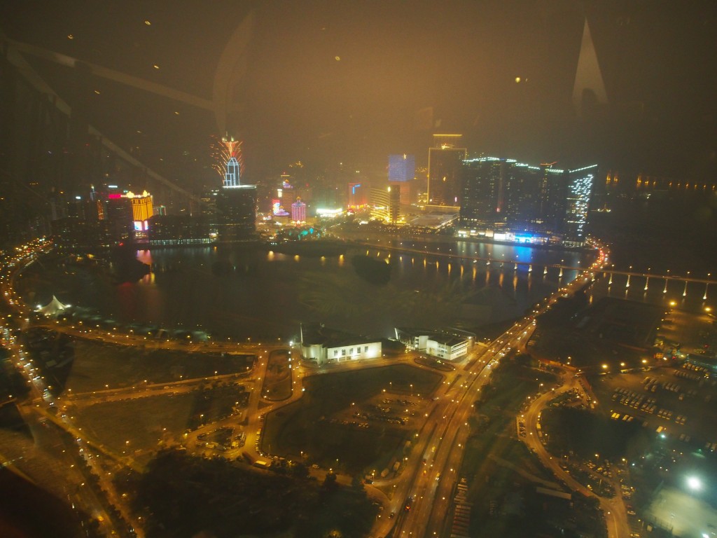 Night view from the Macau Tower.