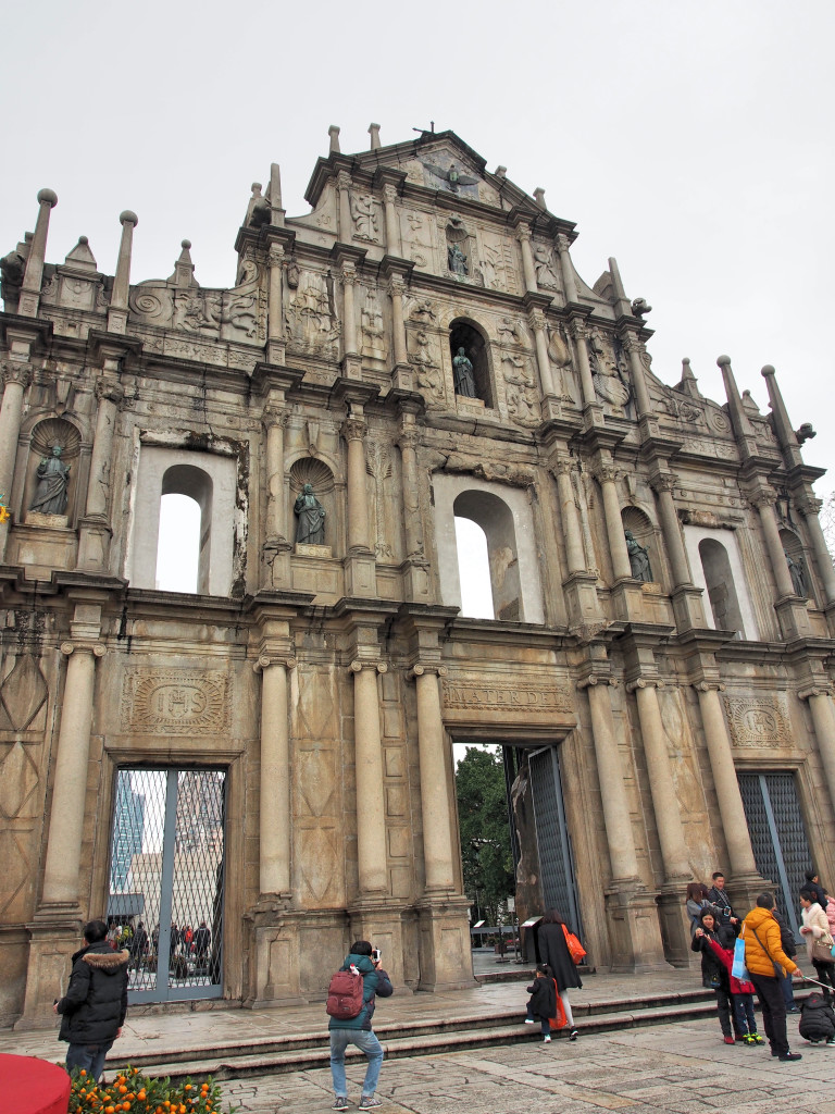 Ruins of St. Paul's upclose.