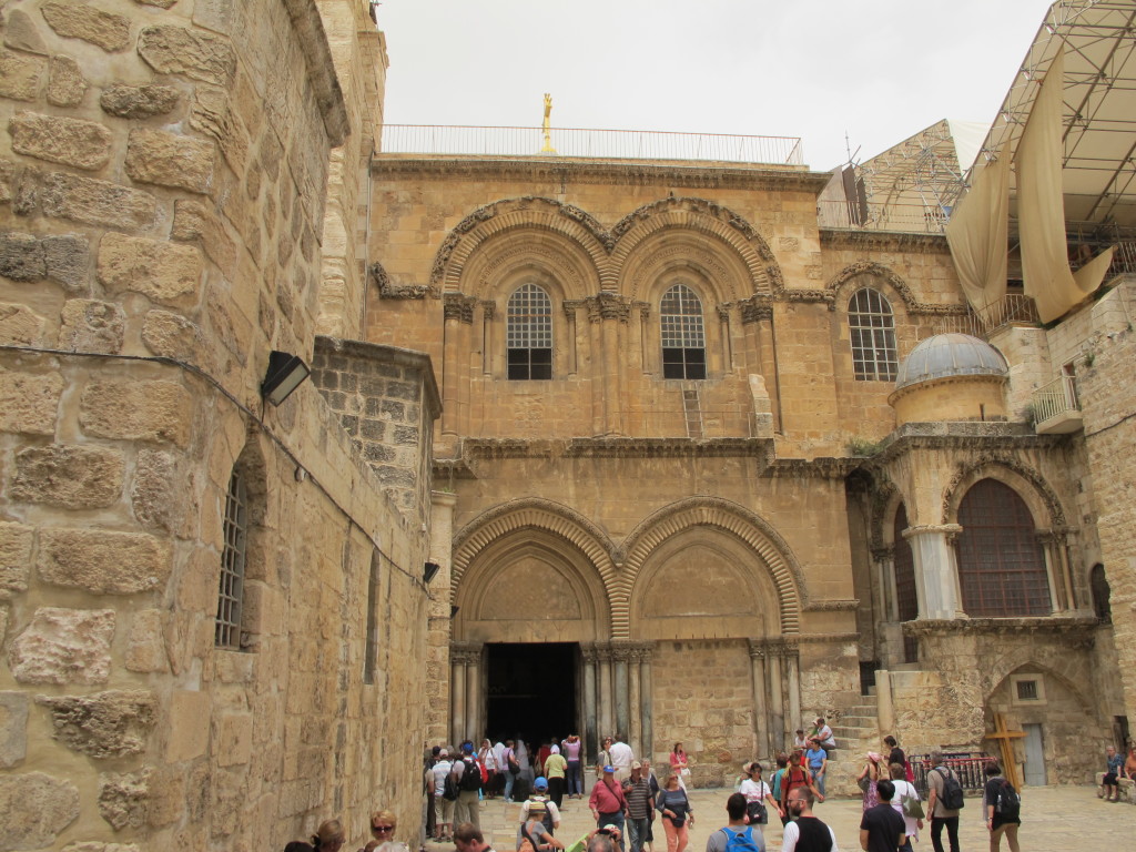 Courtyard of Church of the Holy Sepulchre.