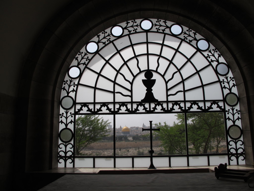 View of Temple Mount from the church.