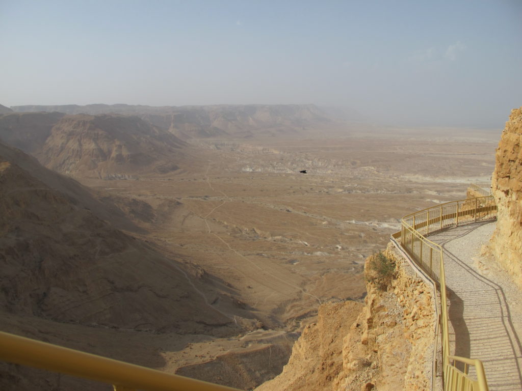 View of the open desert below.