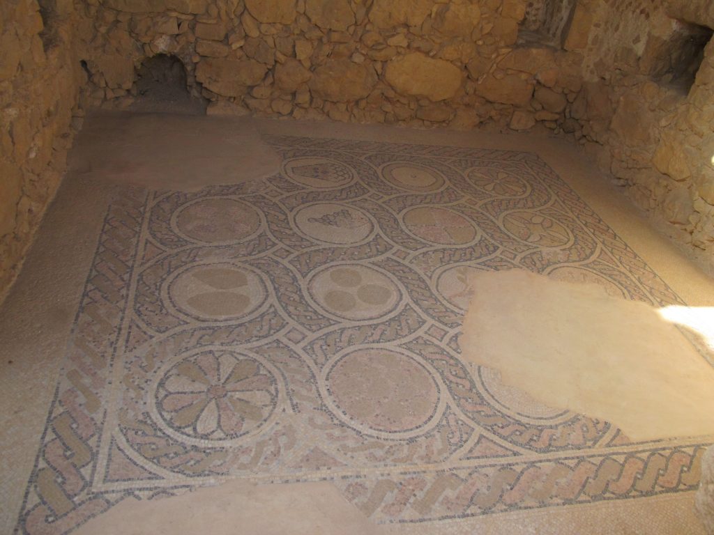 Mosaics in the fortress.