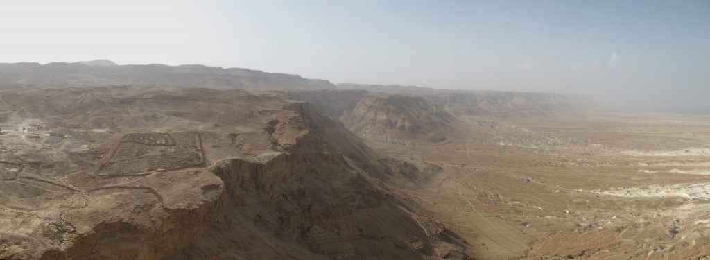 Landscape seen from Masada.