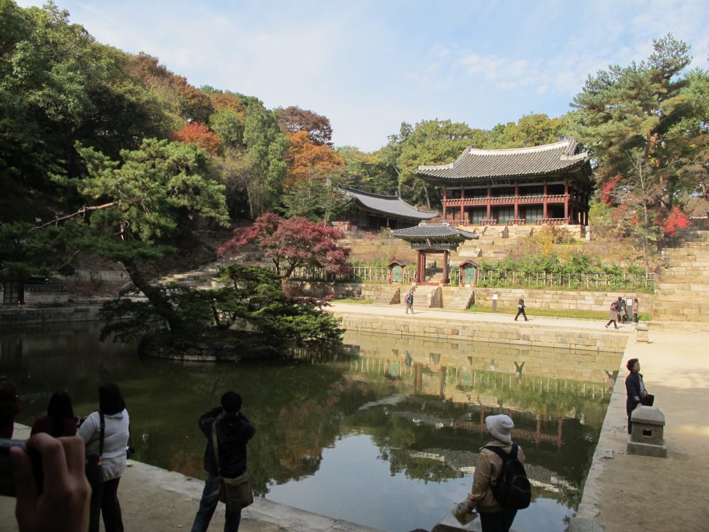 Pond inside the palace.