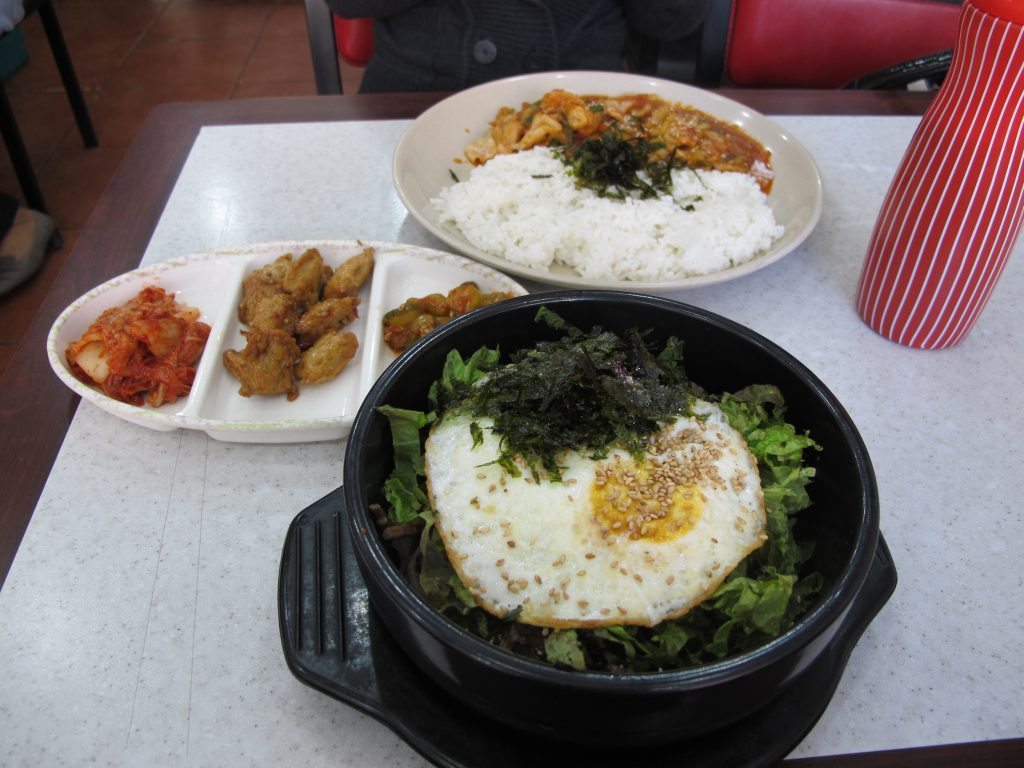 Lunch at a Korean store.