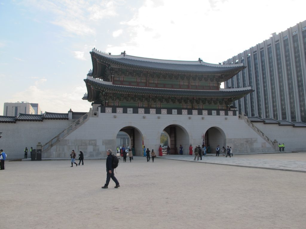 One of the gates to Gyeongbokgung