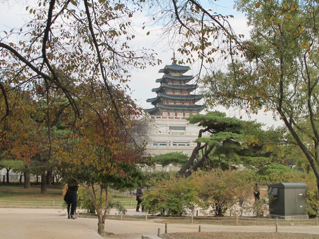 Pagoda within the compounds.