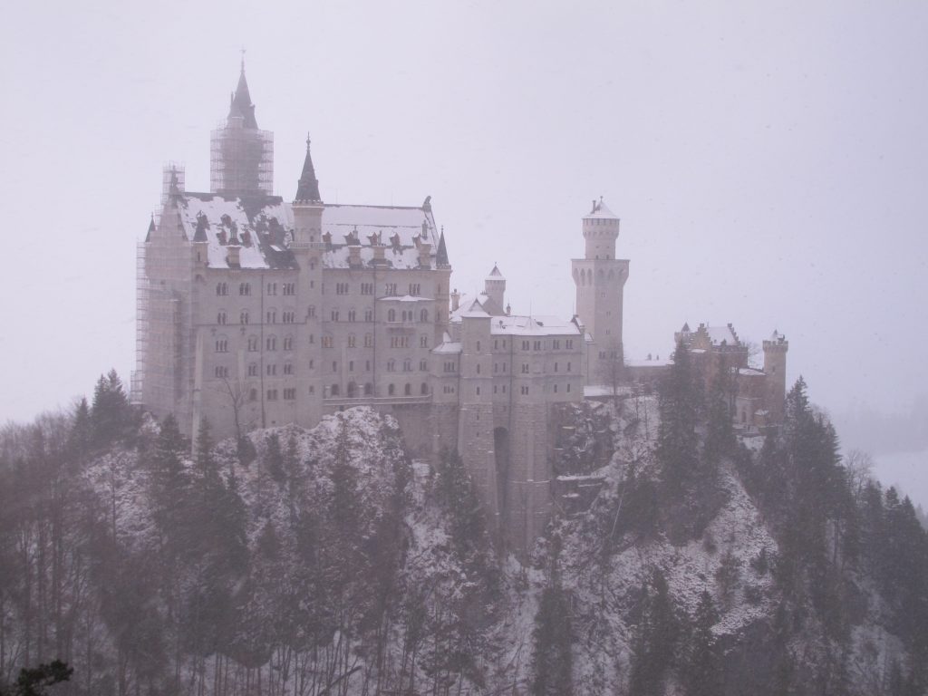 Neuschwanstein Castle from the bridge.