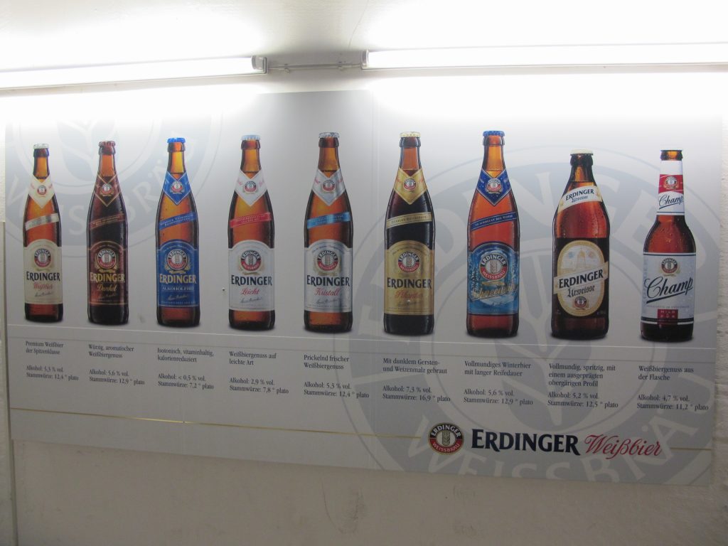 A wide range of beers.