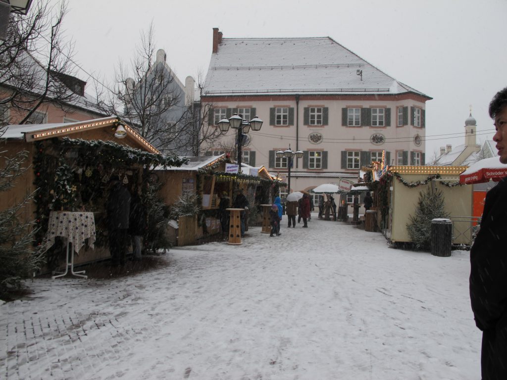 At the markets near the hotel.