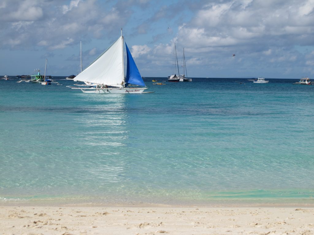 Nice weather for yachting.