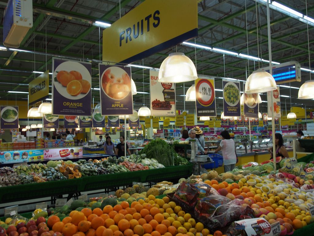 Inside Savemore supermarket.